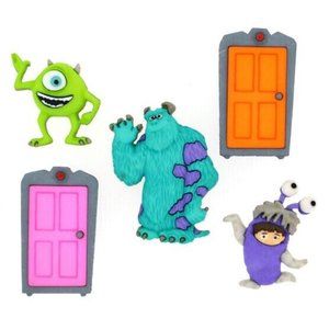 Monsters Inc ~ Disney License ~ Jesse James Dress It Up / Sulley & Mike Wazowski
